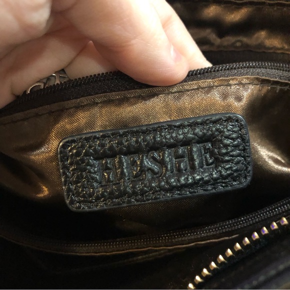 Heshe Leather Tote Purse Bag - Picture 6 of 6